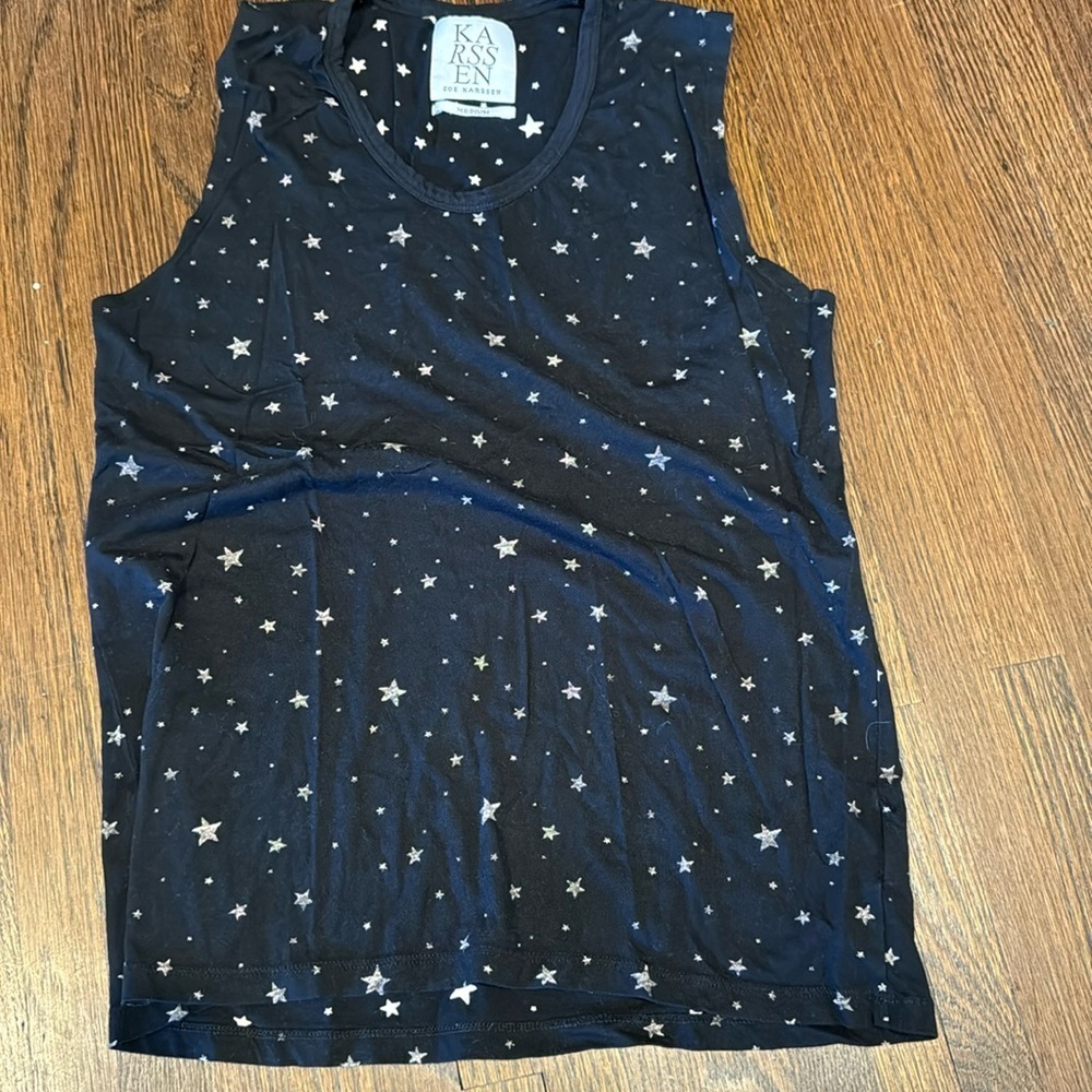 Zoe Karssen Women's Black Muscle Tee Tank - Size M